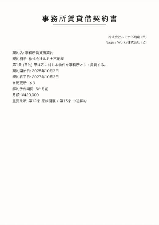 契約書